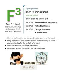 F3 House Concert Series (click for RSVP Info)