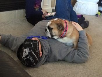 Bacon and her dad!
