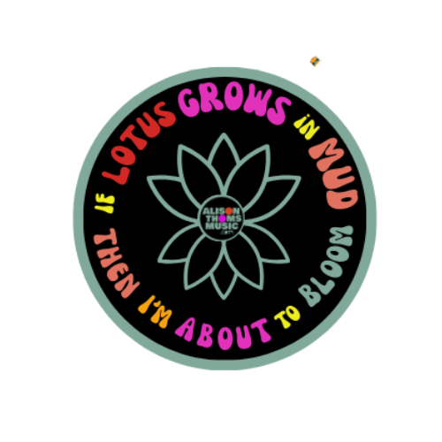 3" Sticker If Lotus Grows in MUD...