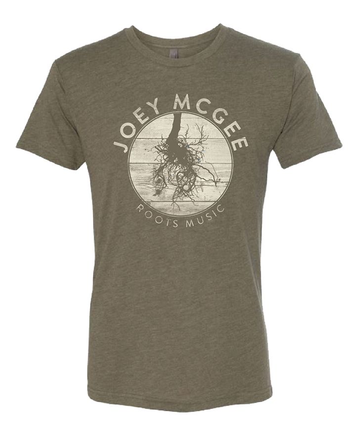 Joey McGee Roots Music Green Tee