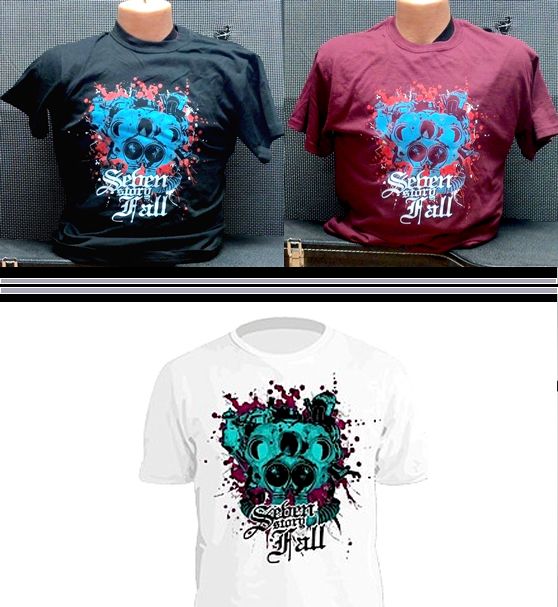 Gas mask T-shirt (Black or Burgundy)
