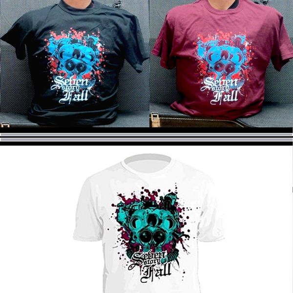 Gas mask T-shirt (Black or Burgundy)