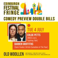 EDINBURGH FRINGE COMEDY PREVIEWS: Chloe Petts + Darren Griffiths