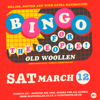 BINGO FOR THE PEOPLE - SAT 12 MARCH ***SOLD OUT***