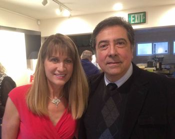 Katie with renown poet Carlos Tarrac
