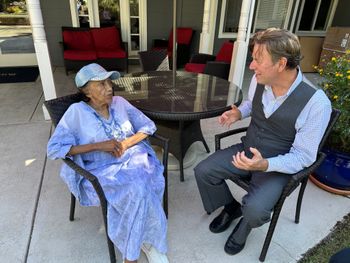 With Zydeco legend Queen Ida
