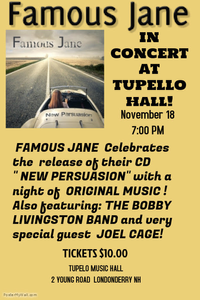 FAMOUS JANE CD RELEASE SHOW!