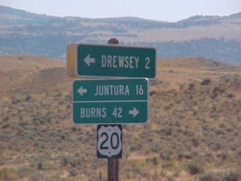 Just to prove that I was once two miles from Drewsy, Oregon!
