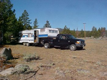 Camped above Sinks Canyon
