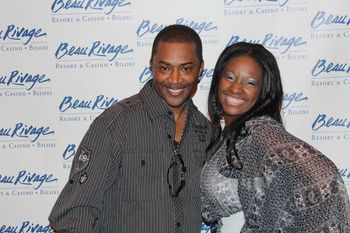 Londee with ShawnyMAc backstage at Kool & gang Concert in Biloxi, MS January1, 2012
