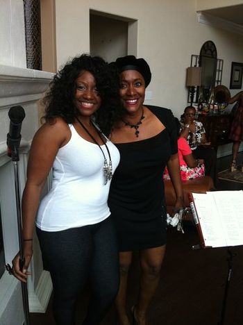 Londee and taffie @ Edith Shephards Good friday Brunch
