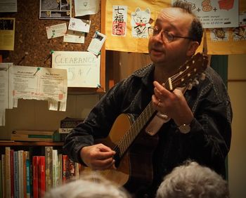 At Argo Books, Montreal
