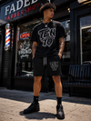 TEN Blk/Wht Short Set