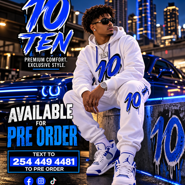 Ten Joggers for Men White/Blue