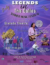 Eric "Sugar" Larsen Opens for The Marshell Tucker Band at the Summer Music Festival, The Dalles Oregon