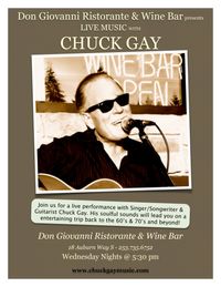 Chuck Gay @ Don Giovanni Ristorante & Wine Bar