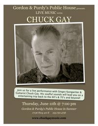 Chuck Gay @ Gordon & Purdy's Public House