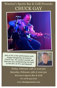 Chuck Gay @ Warrior's Sports Bar & Grill