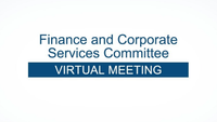 Finance and Corporate Services Committee