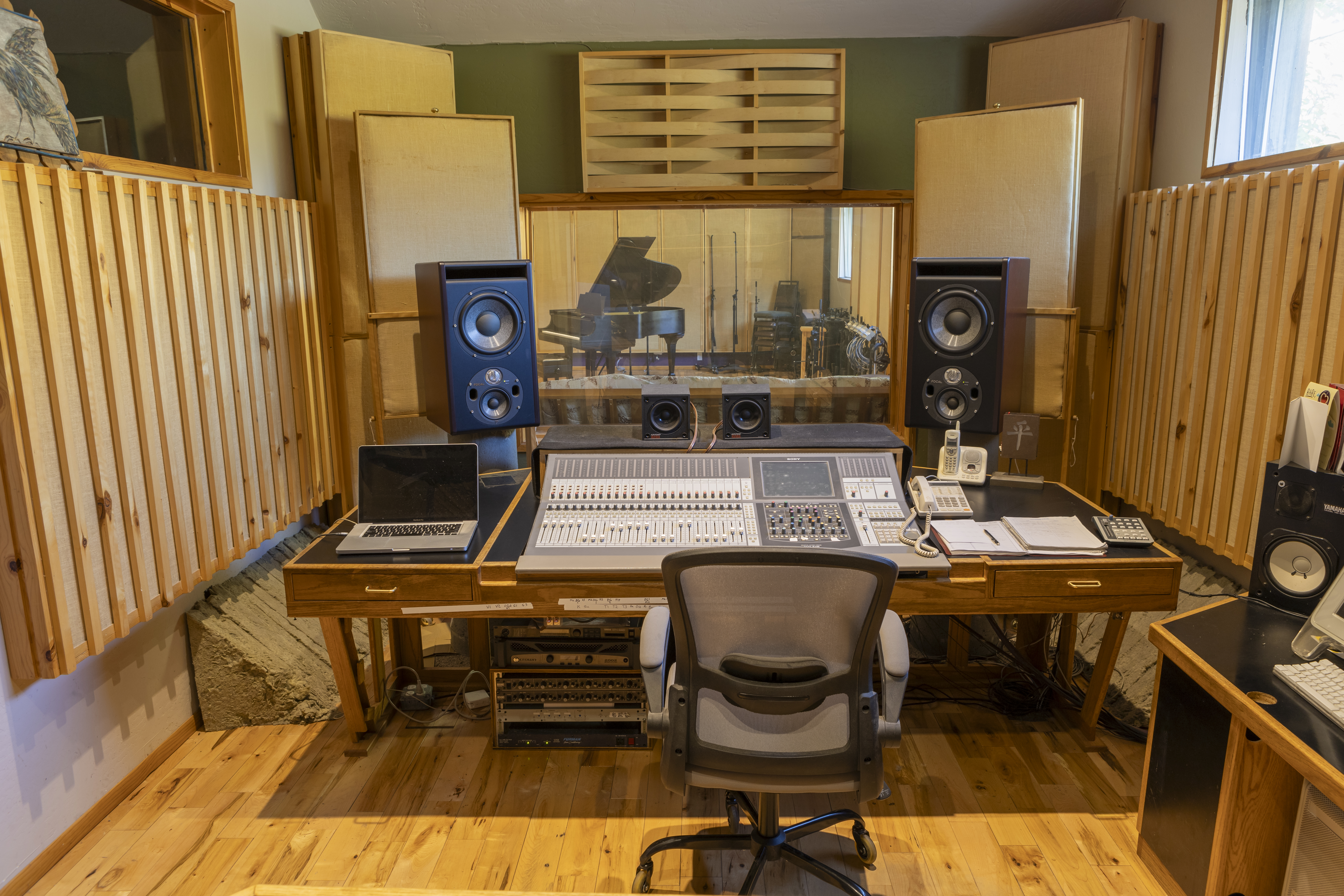 Recording studio interior for Eagle Sound