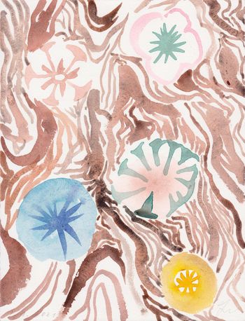 Fragment No. 1, 25,5 cm × 19,5 cm, watercolor on paper, 2021
