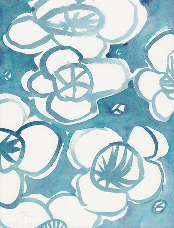 Fragment No. 2, 25,5 cm × 19,5 cm, watercolor on paper, 2021
