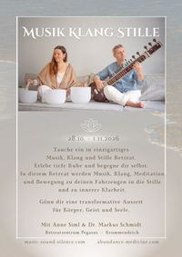 Retreat: Musik-Klang-Stille mit Anne Siml und Dr. Markus Schmidt