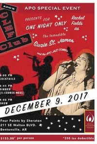 APO Jazz Supper Club featuring Rachel Fields as Suzie St. James