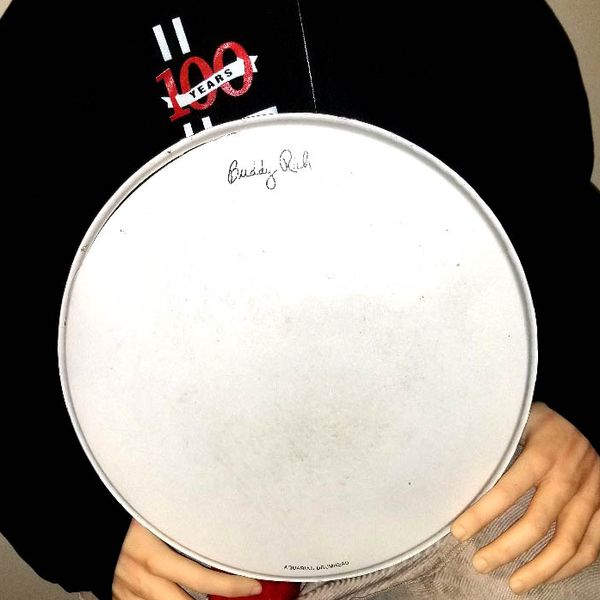 Buddy Rich Band Performance played drum heads 