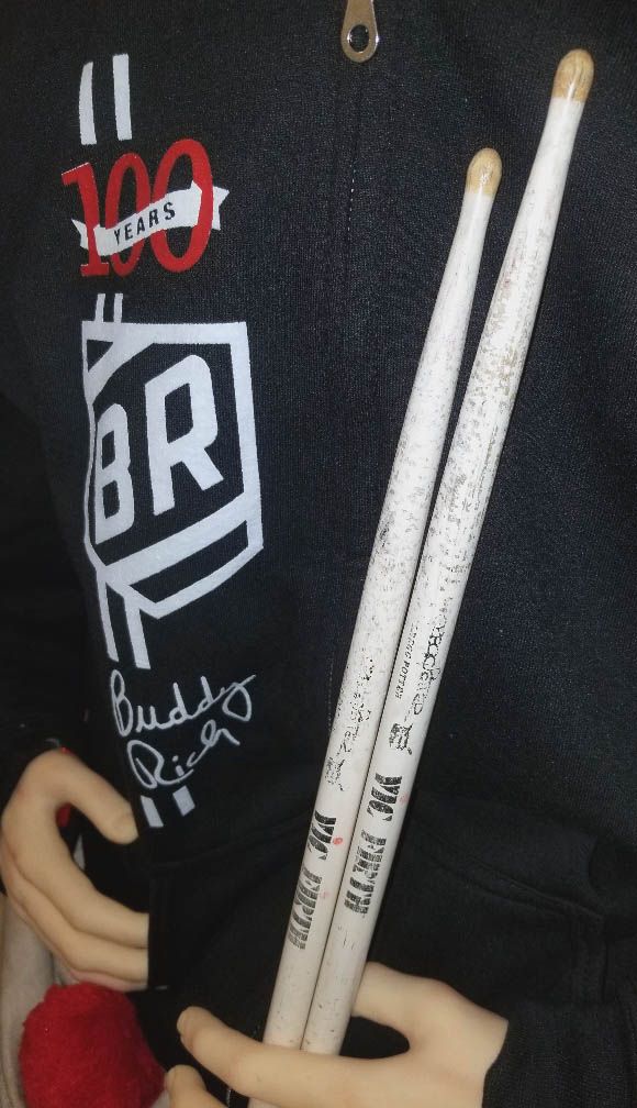 Buddy Rich Band Performance played drum sticks