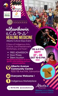 nâtawihowin ᓈᑕᐃᐧᐦᐅᐃᐧᐣ Healing Medicine - Alberta Culture Days