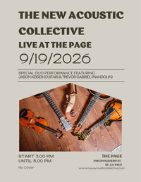 The New Acoustic Collective live at The Page