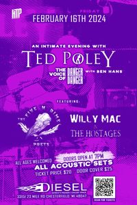 Ted Poley (Danger Danger) wsg The Five 'N' Dime Poets