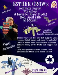 Pollinator Puppet Making Class!