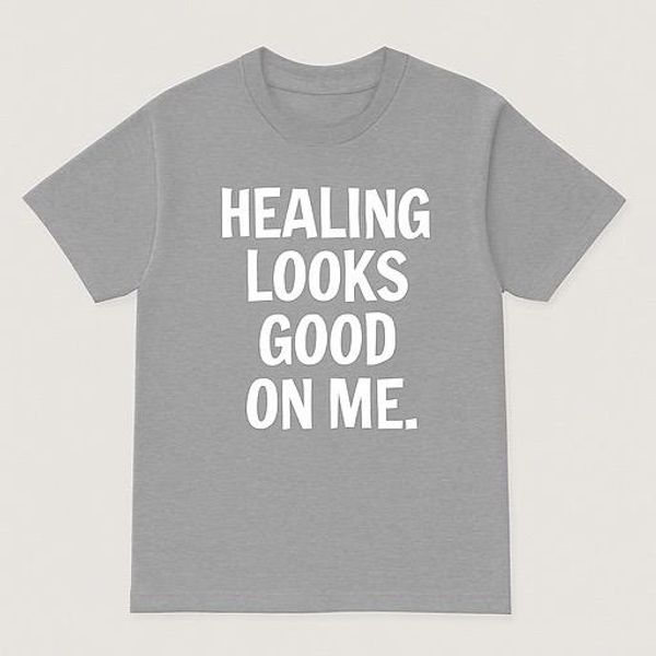Healing Looks Good On Me T-Shirt👕 (Gray)