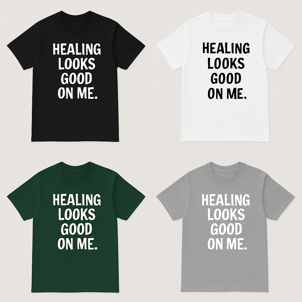 Healing Looks Good On Me T-Shirt👕 (4 Pack bundle)