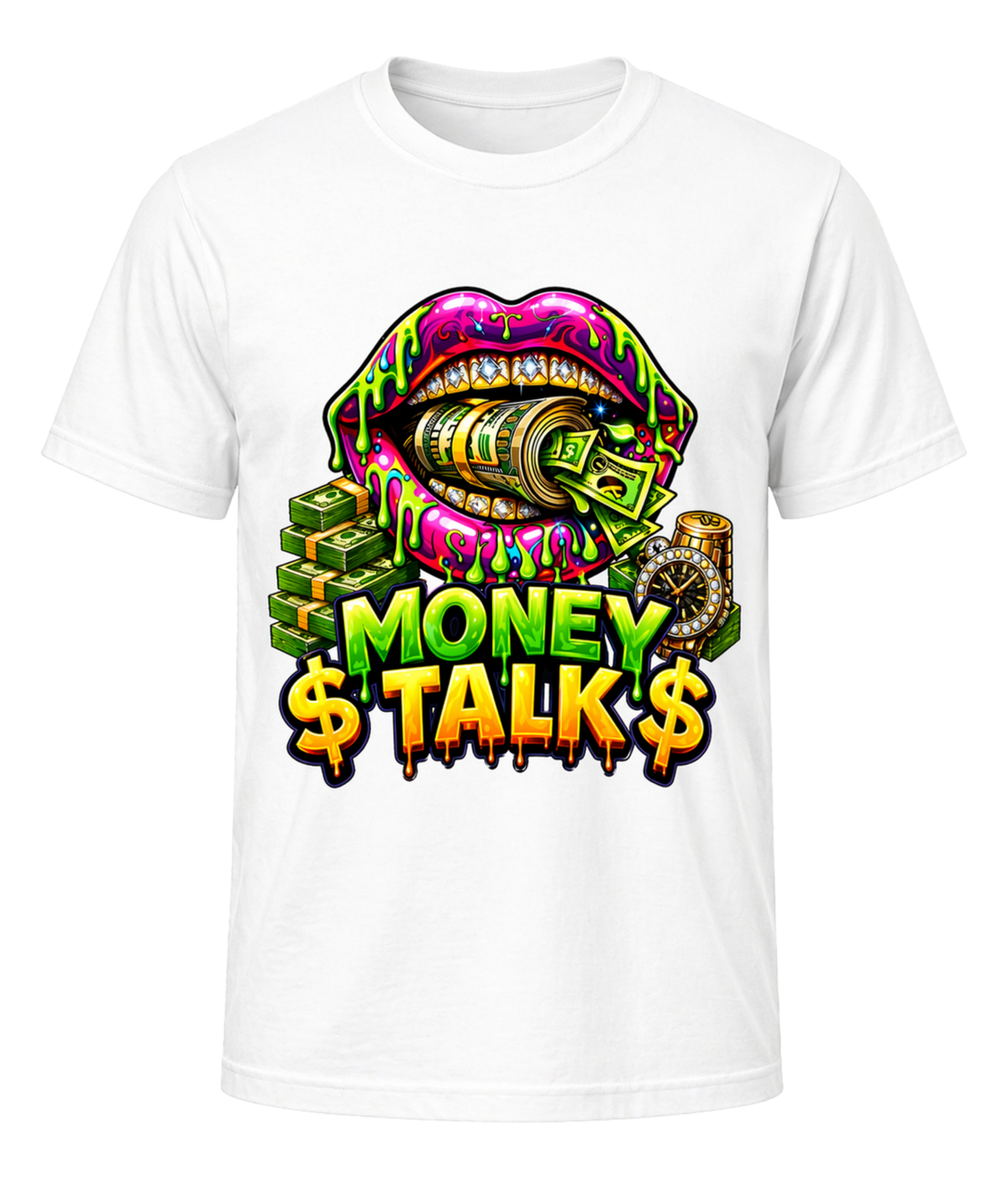 Money Talk Tee (white) 💰 – KP Skizzo x Kennessy SODMG 