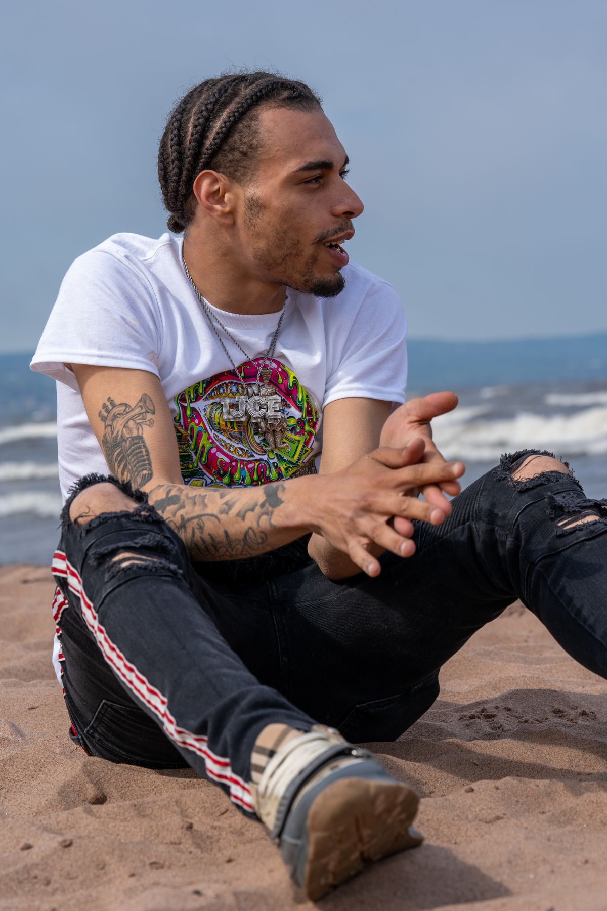 Money Talk Tee (white) 💰 – KP Skizzo x Kennessy SODMG 