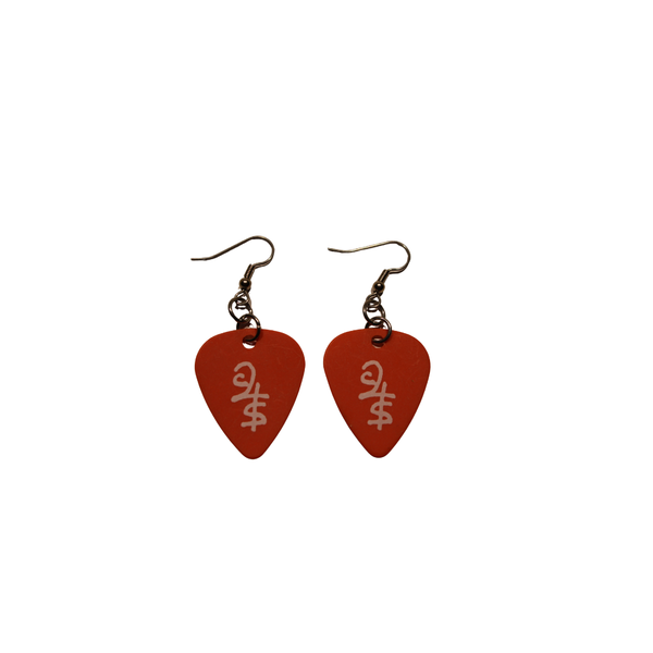 Commit to the Song single pick pair of earrings RED