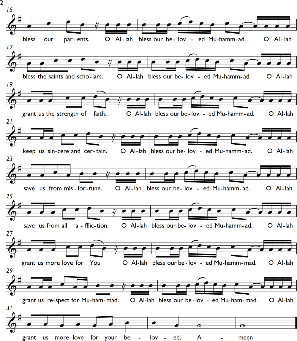 Musical score for Beloved by Aashiqalrasul 2