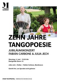 Jubiläumskonzert: 10 Jahre Fabián Carbone & Julia Jech