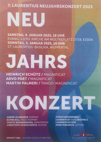 Laurentius Neujahrskonzert mit Palmeri Tango-Magnificat