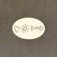 <3 Sun Fish sticker