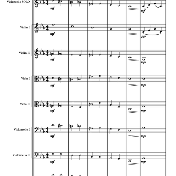 Final Prayers - Solo Cello and String Orchestra 
