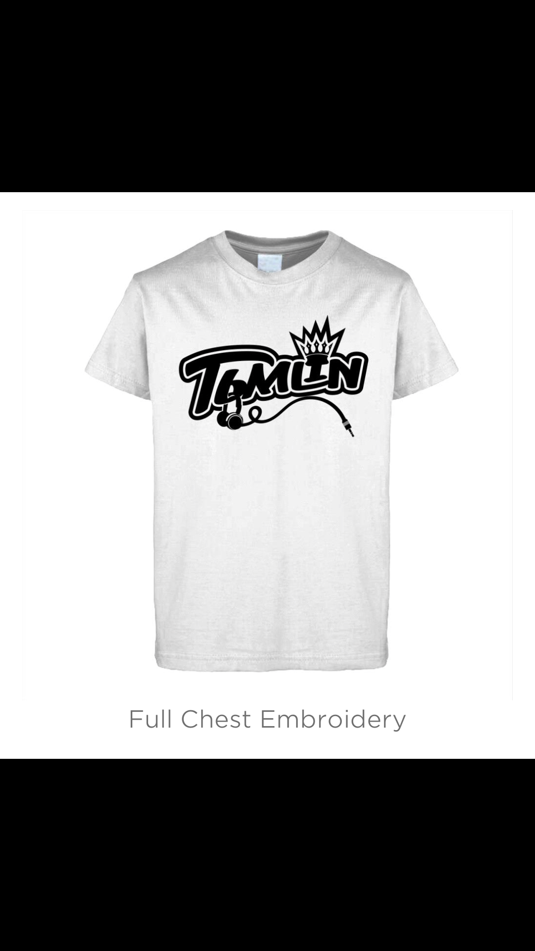 PREMIUM WHITE T-SHIRT (FULL CHEST)