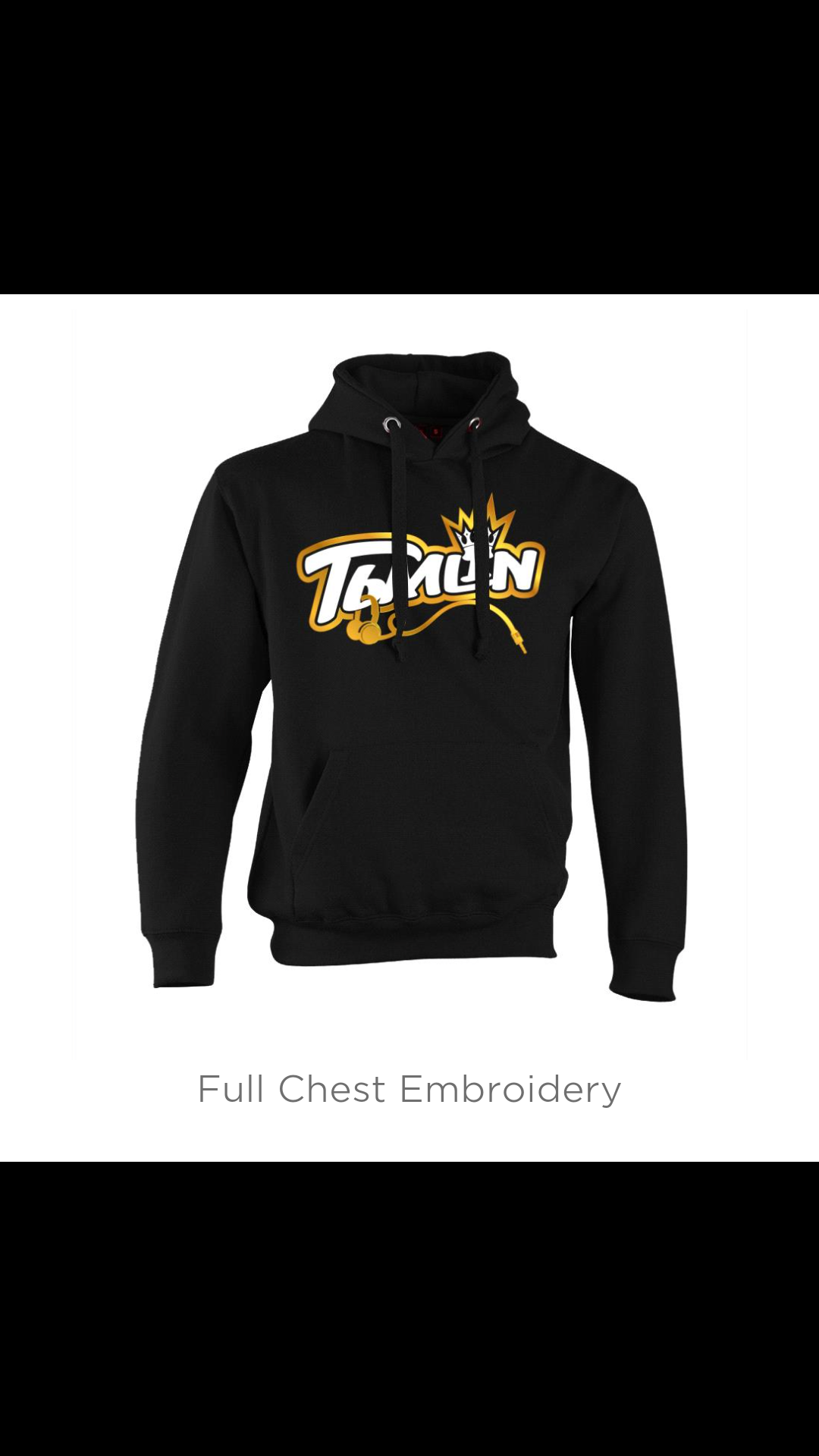 *EXCLUSIVE GOLD LOGO* HOODIE - FULL CHEST