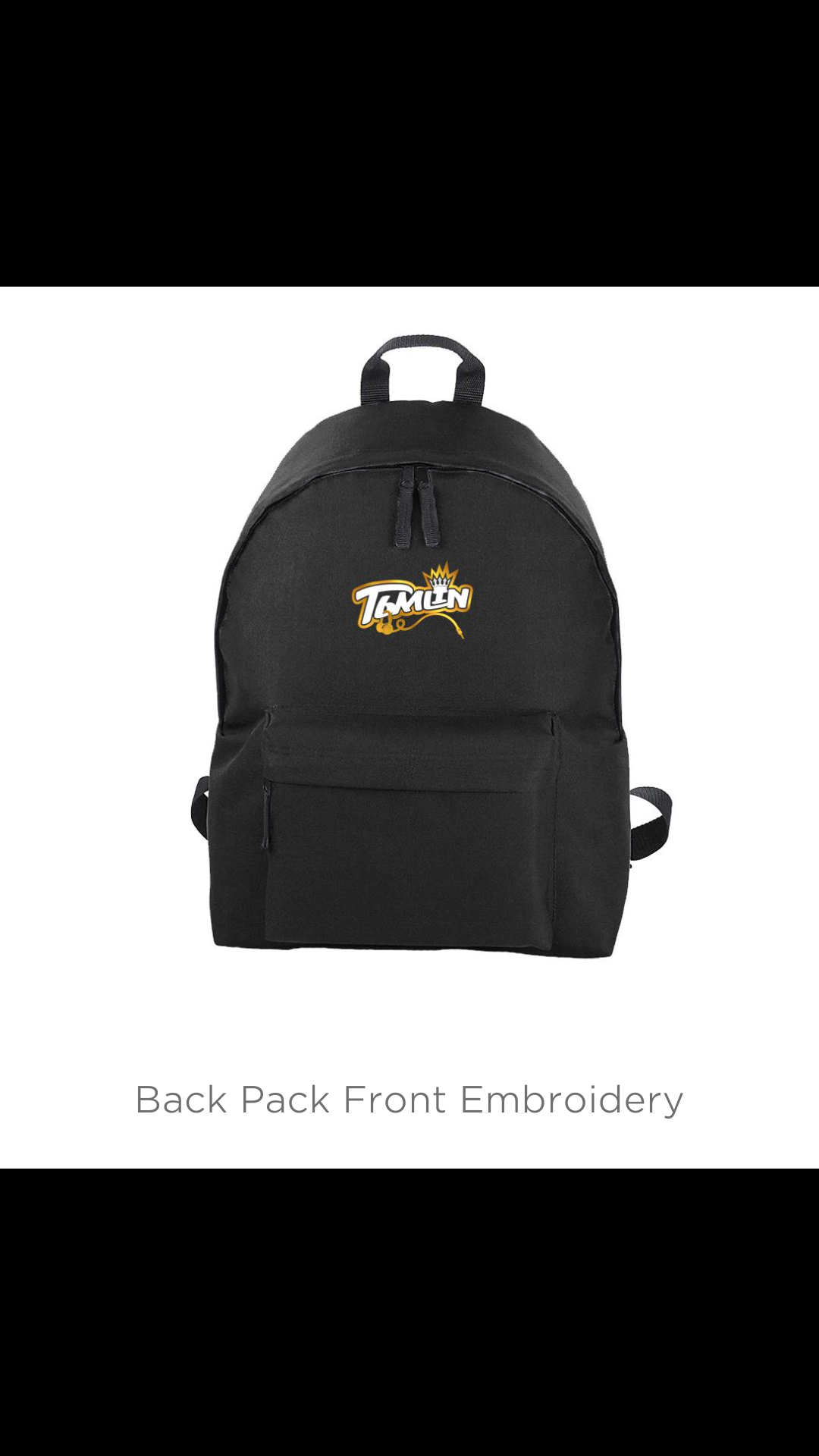 *EXCLUSIVE GOLD LOGO* BACKPACK - TOP CENTRE