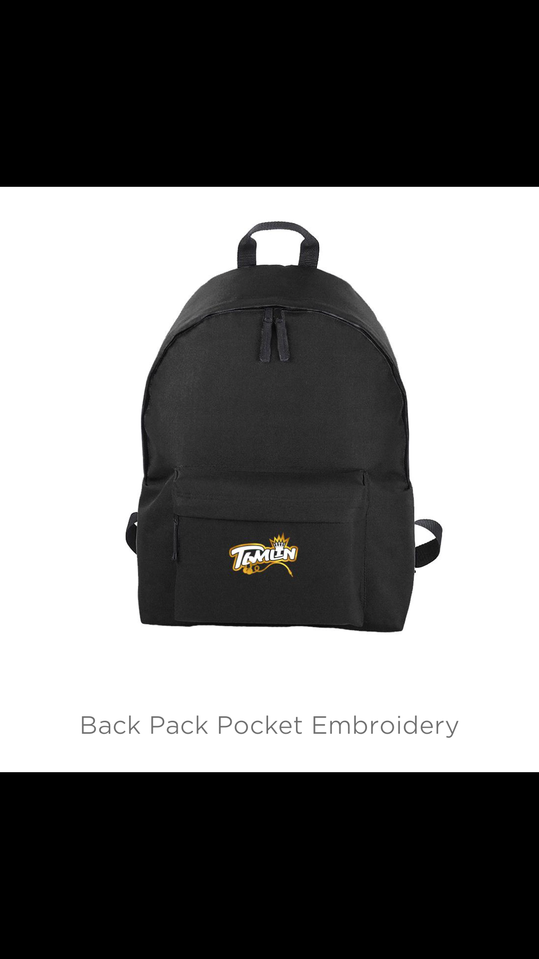 *EXCLUSIVE GOLD LOGO* BACKPACK - POCKET CENTRE
