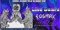 Morse Code Literature, Rougaroux, and Like Bears @ The Banquet Room