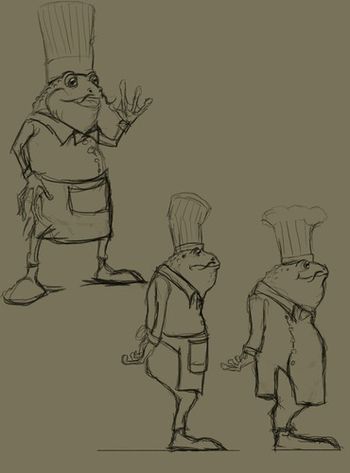 Master French Toad Chef concept
